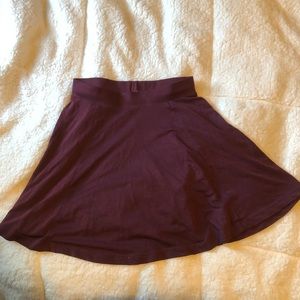 Burgundy skirt
